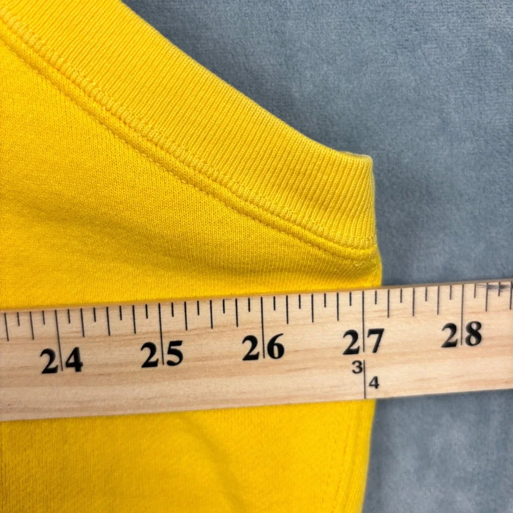 Polo Golf Ralph Lauren Mens XL Yellow V-Neck Sweatshirt Vest Embroidered Crest
